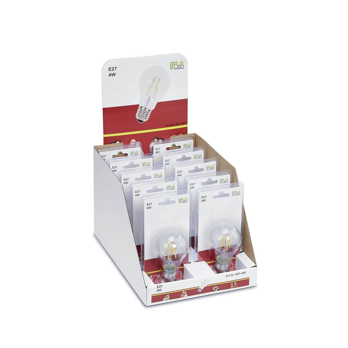 Ampoule LED E27 transparente, 4 W | Trio (987-400)