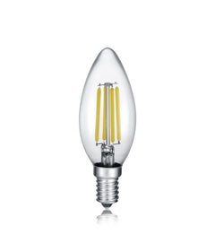 Ampoule LED E14 flamme transparente, 2 W | Trio