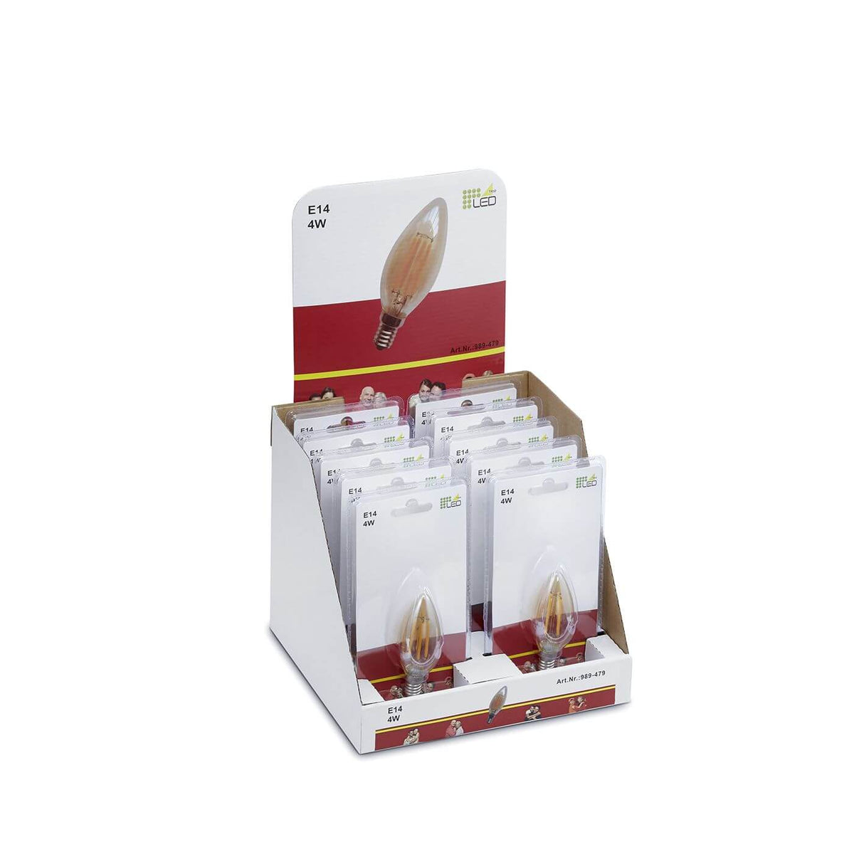 Ampoule LED E14 flamme ambrée, 4 W | Trio (989-479)