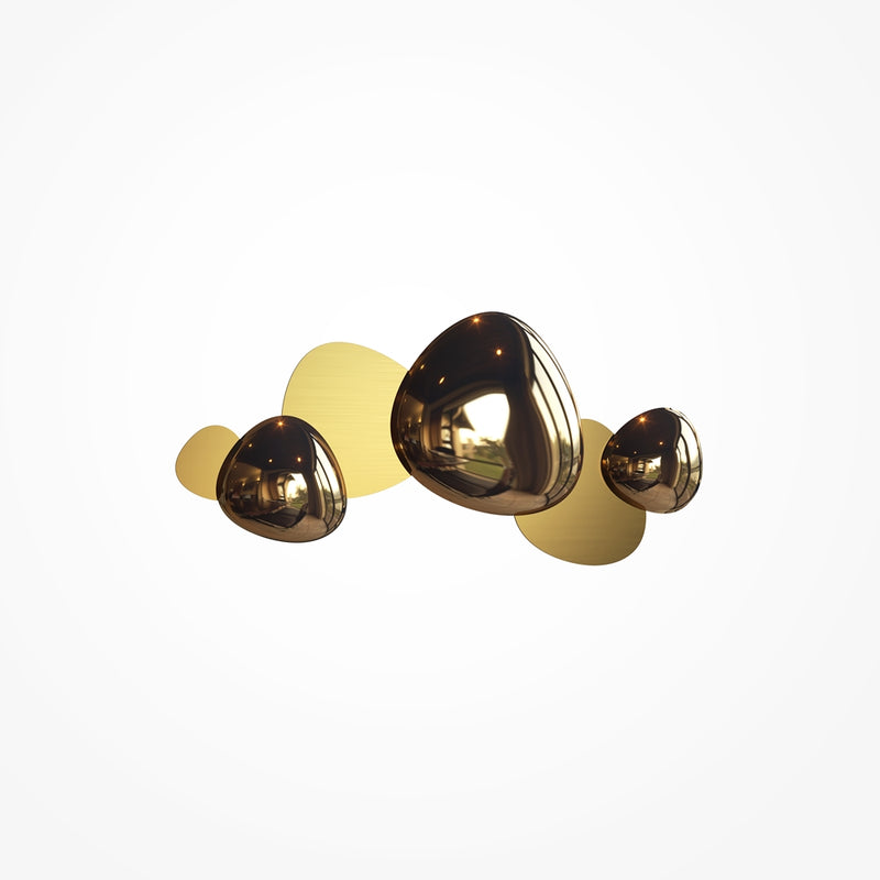 Jack-stone Wandleuchte gold