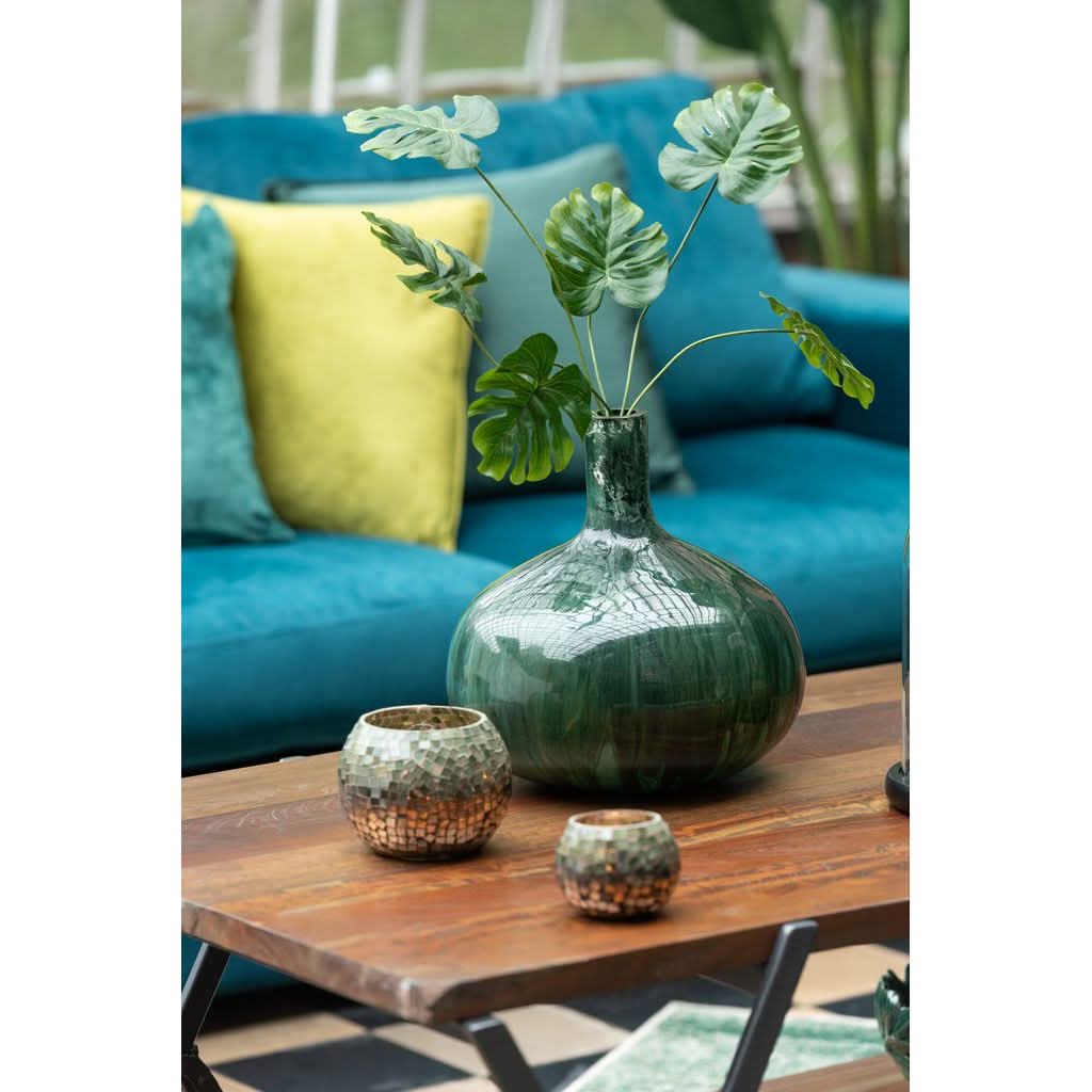Vase Antique Vert et Blanc - Designix
