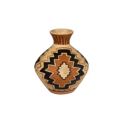 Kleine ethnische Vase aus Terrakotta