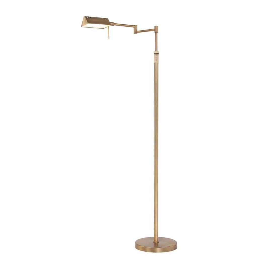 Vue de trois quarts du lampadaire, bras replié vers la gauche