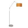 Stehlampe aus goldenem Samt
