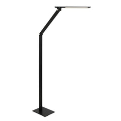 Schwarze, verstellbare LED-Stehleuchte