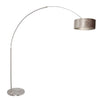 Lampe Sol Arc En Velours Argent