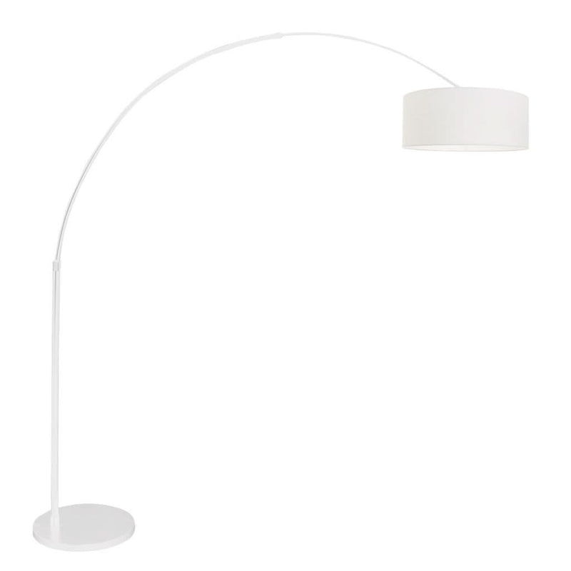 Lampadaire salon moderne blanc | Linaro
