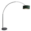 Lampe Sol Noir Velours Vert