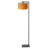 Stehlampe Schwarz Samt Gold