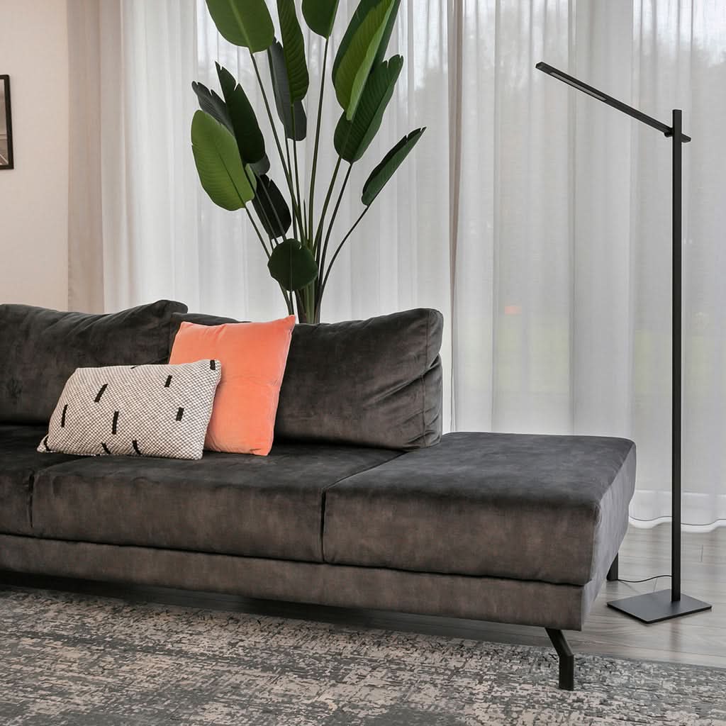 Lampe de sol Stekk 2690ZW Noir | Designix - - https://designix.fr
