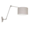 Wandleuchte Prestige Chic Leinen Grau