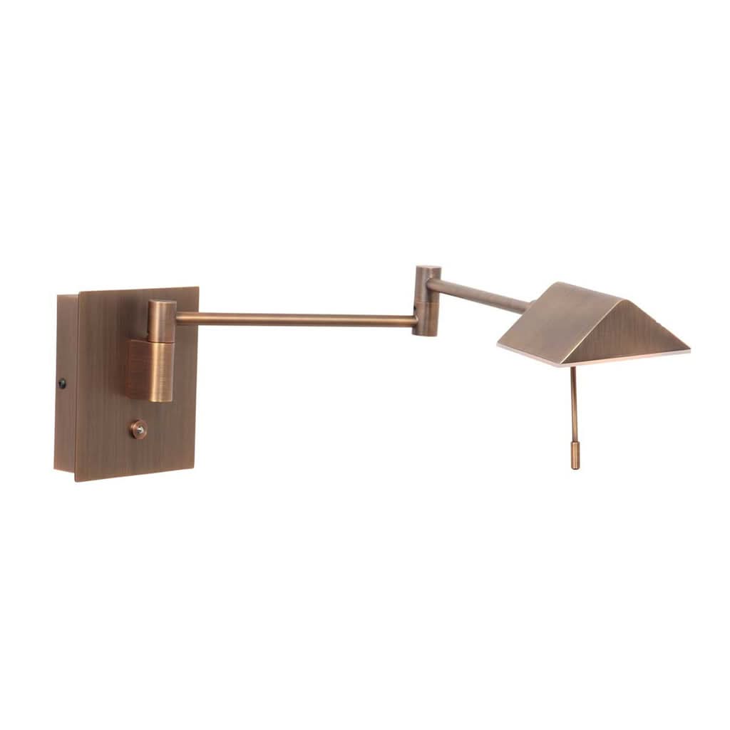 LED-Wandleuchte USB Bronze, schwenkbare Leseleuchte | Retina