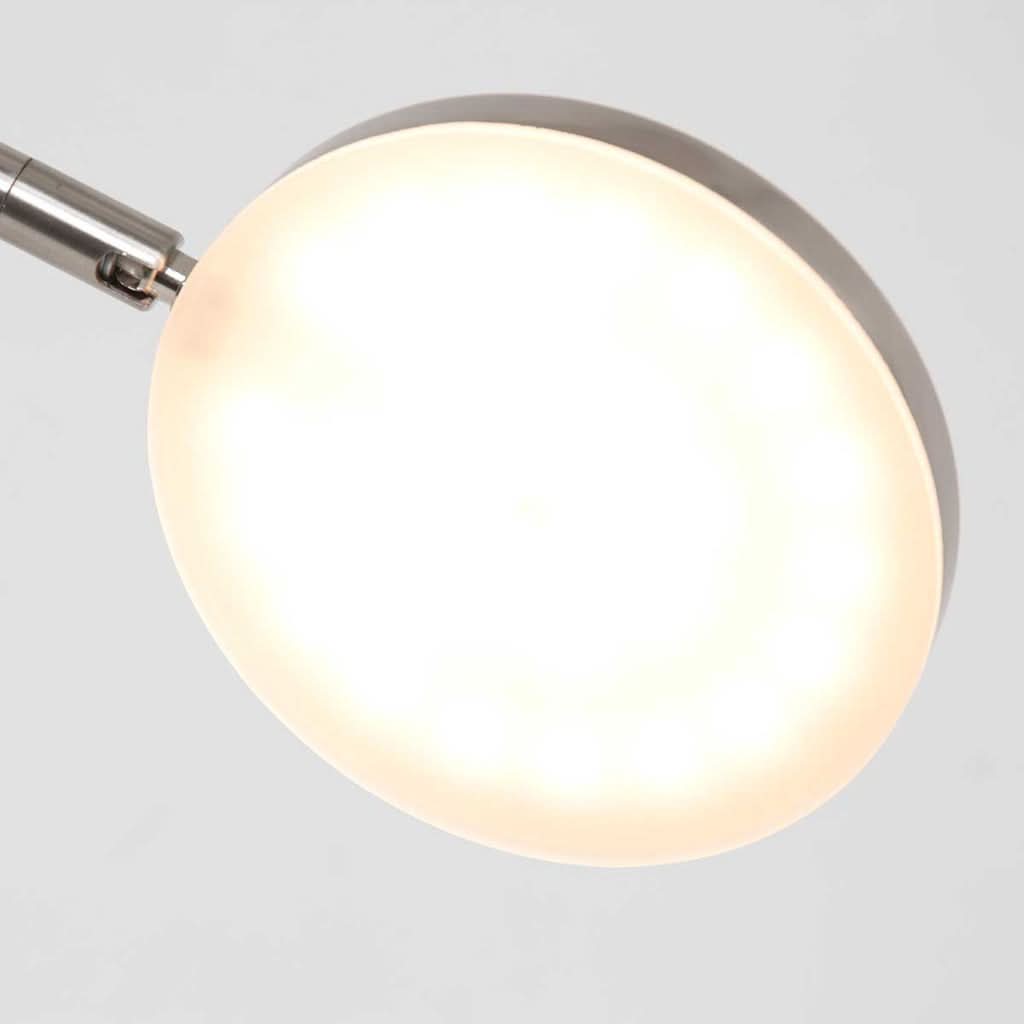Verstellbare LED-Wandleuchte, Leselampe mit Gelenkarm aus gebürstetem Stahl | Soleil