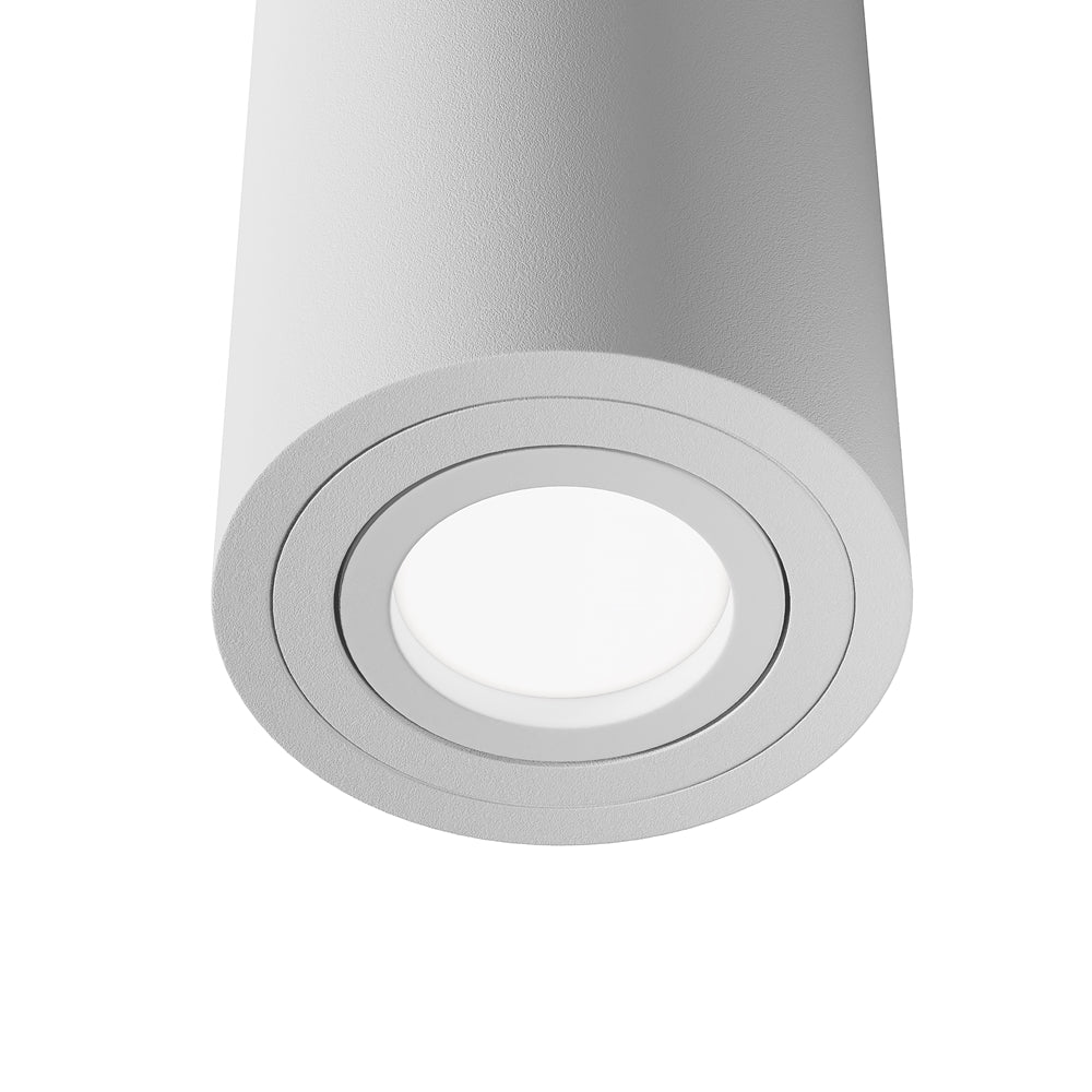 Détail rapproché de la sortie de lumière et de la finition satinée