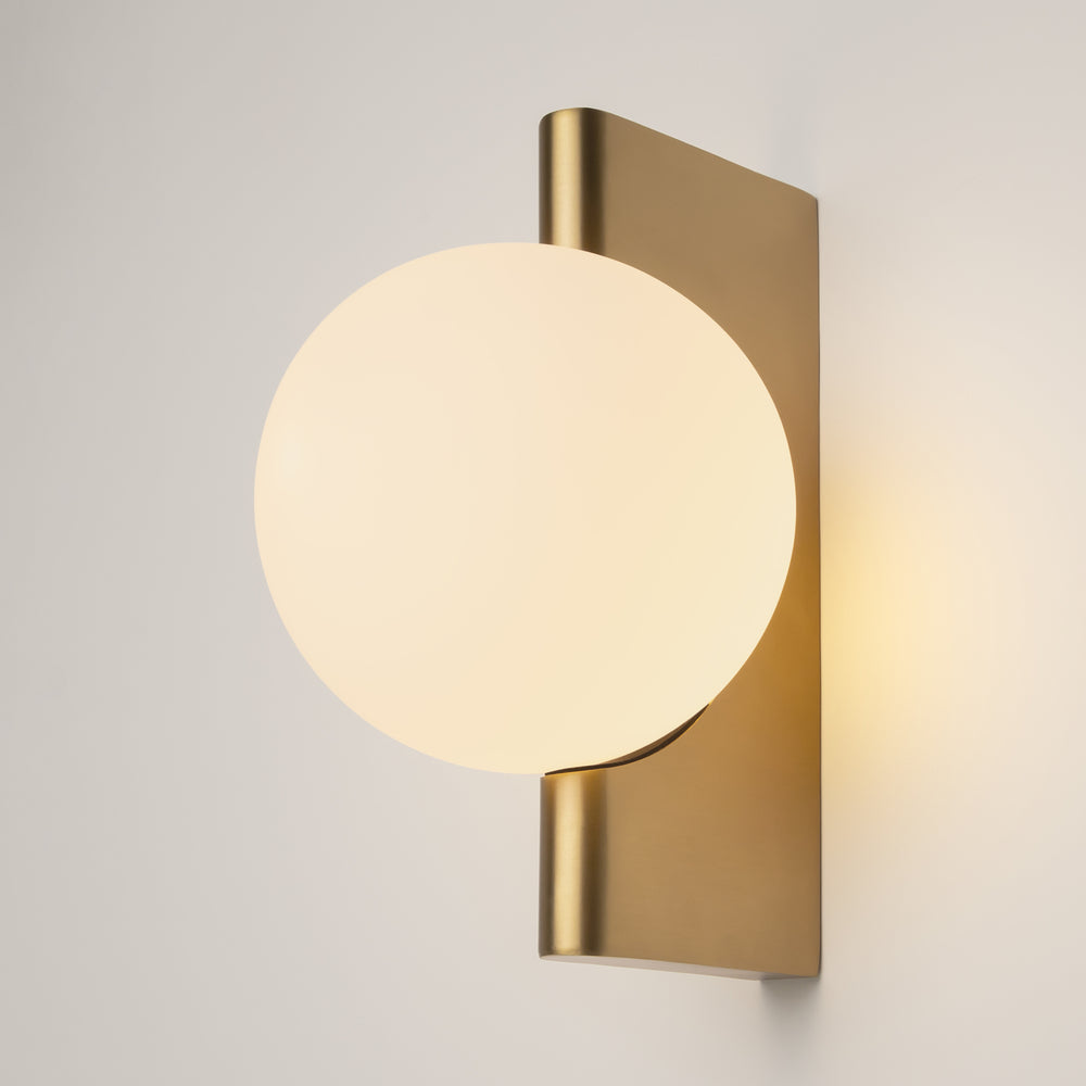 Avantgardistische Wandleuchte gold