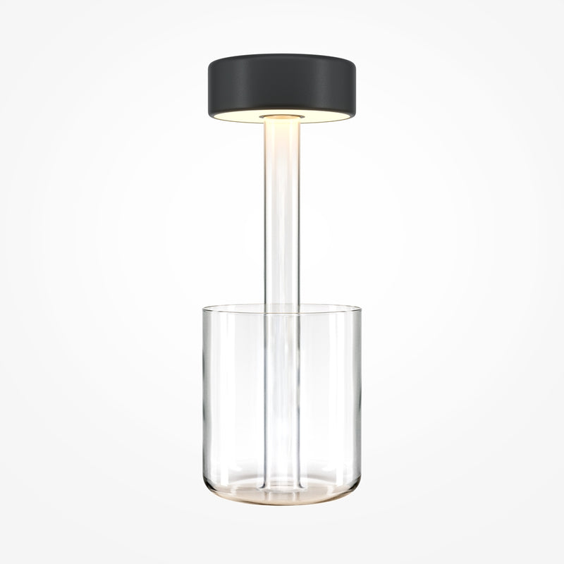 KI-Kooperations-Nachttischlampe transparent