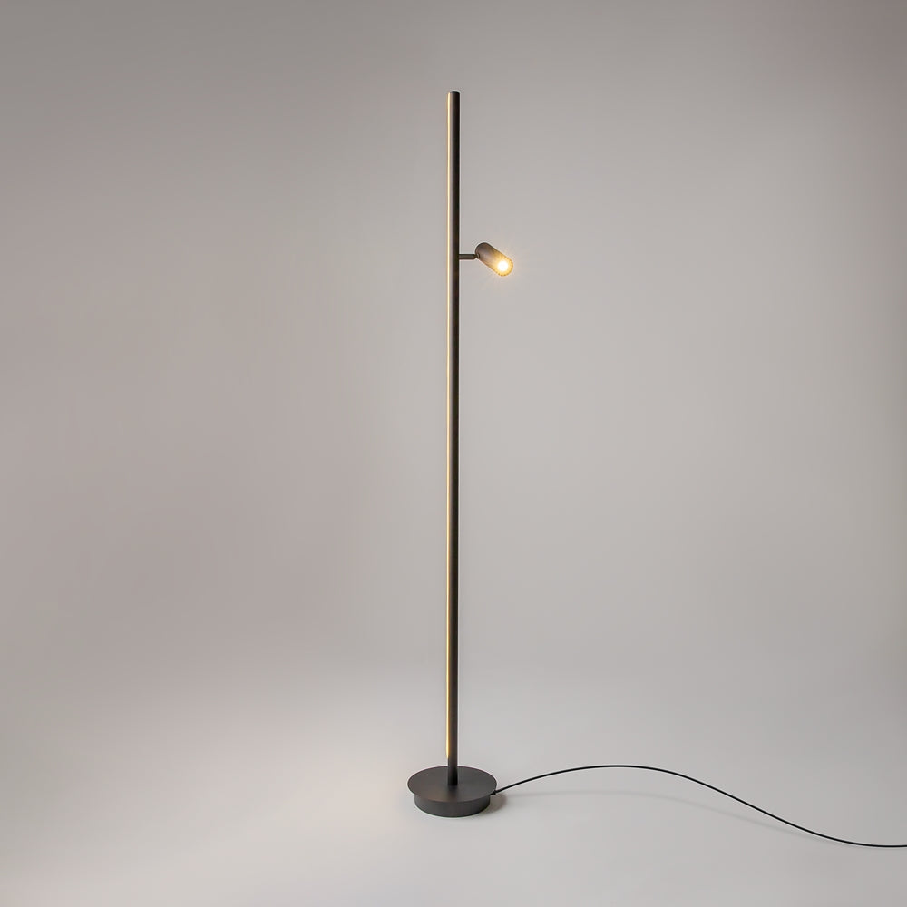 Schwarze Stehlampe Thin