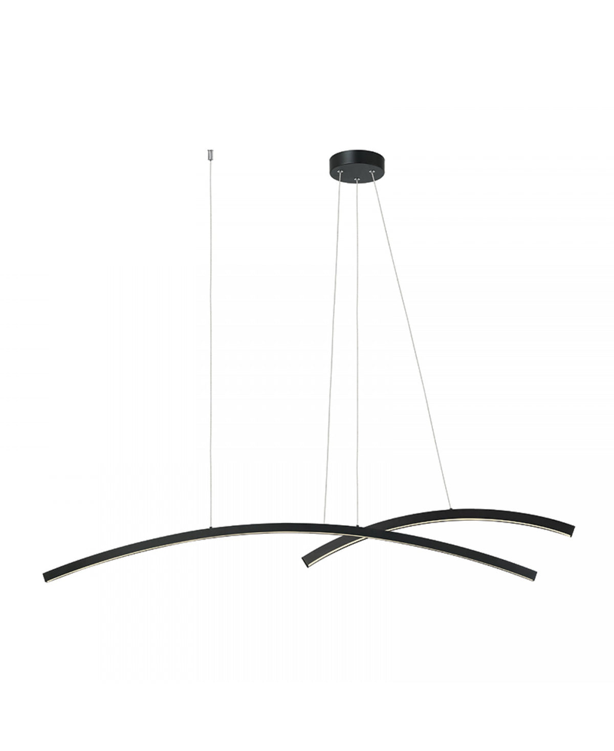 Suspension ZAMBELIS 41W Dimmable DESIGN Noir Mat 20130