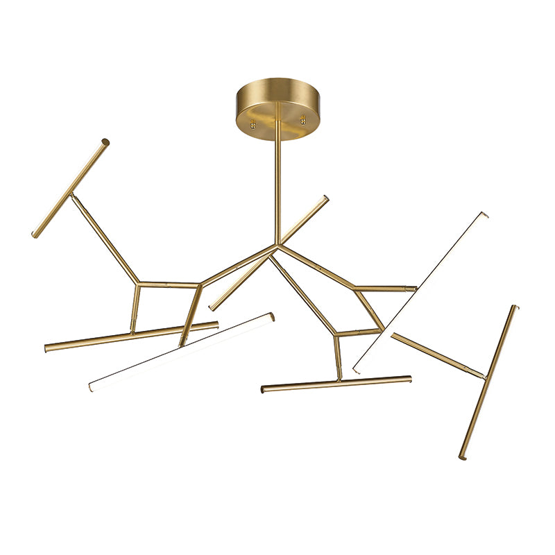 Plafonnier ZAMBELIS 69W DESIGN Or Mat 2073