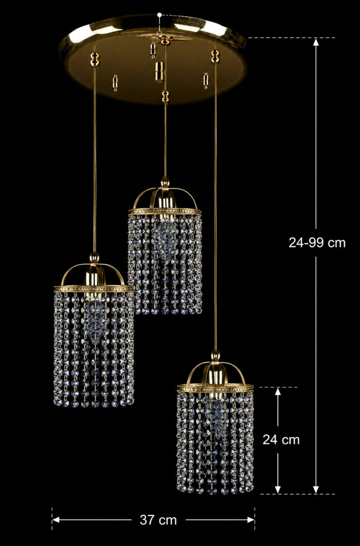 Schéma coté indiquant hauteur réglable de 24 à 99 cm et largeur de 37 cm.