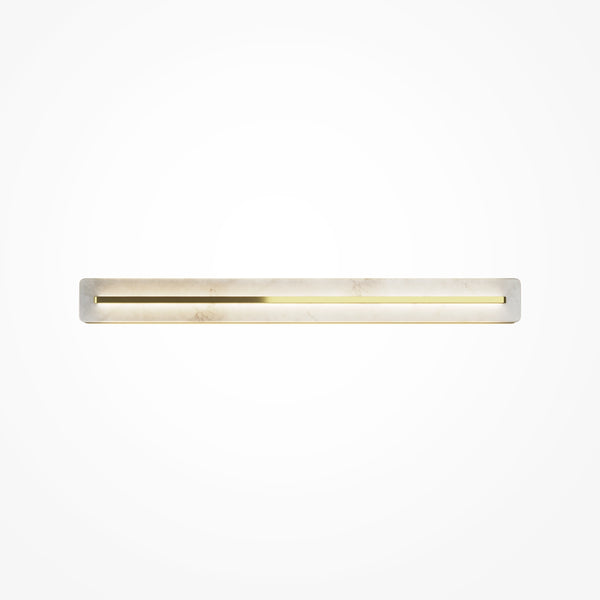 Alabaster Wandleuchte goldfarben