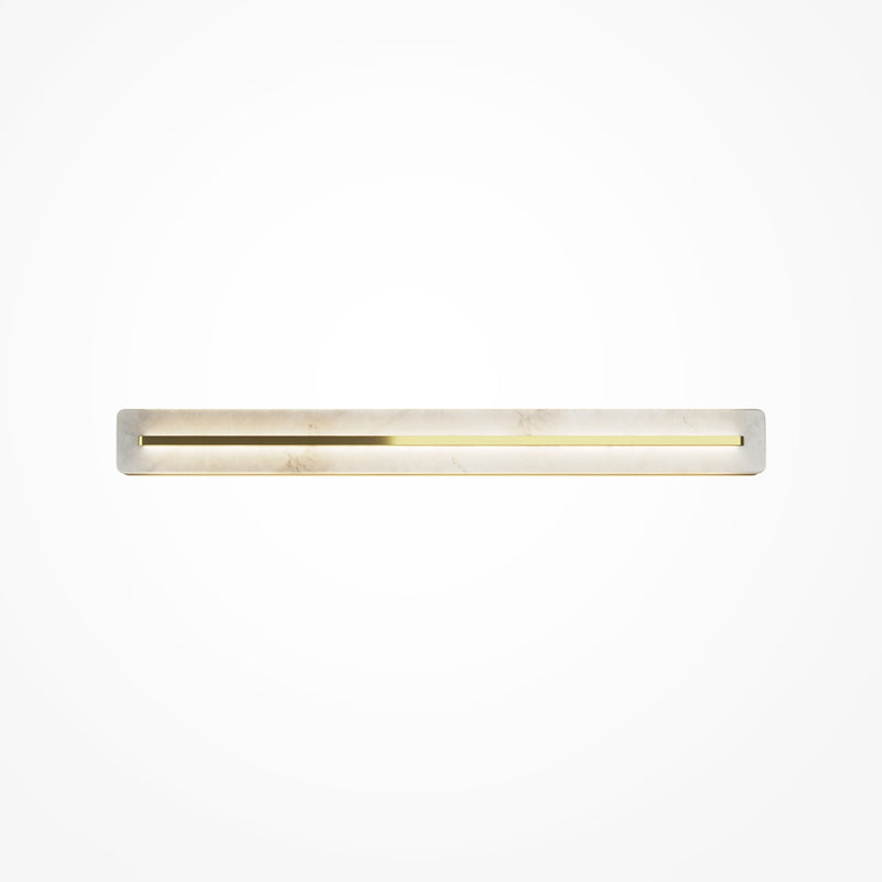 Alabaster Wandleuchte goldfarben