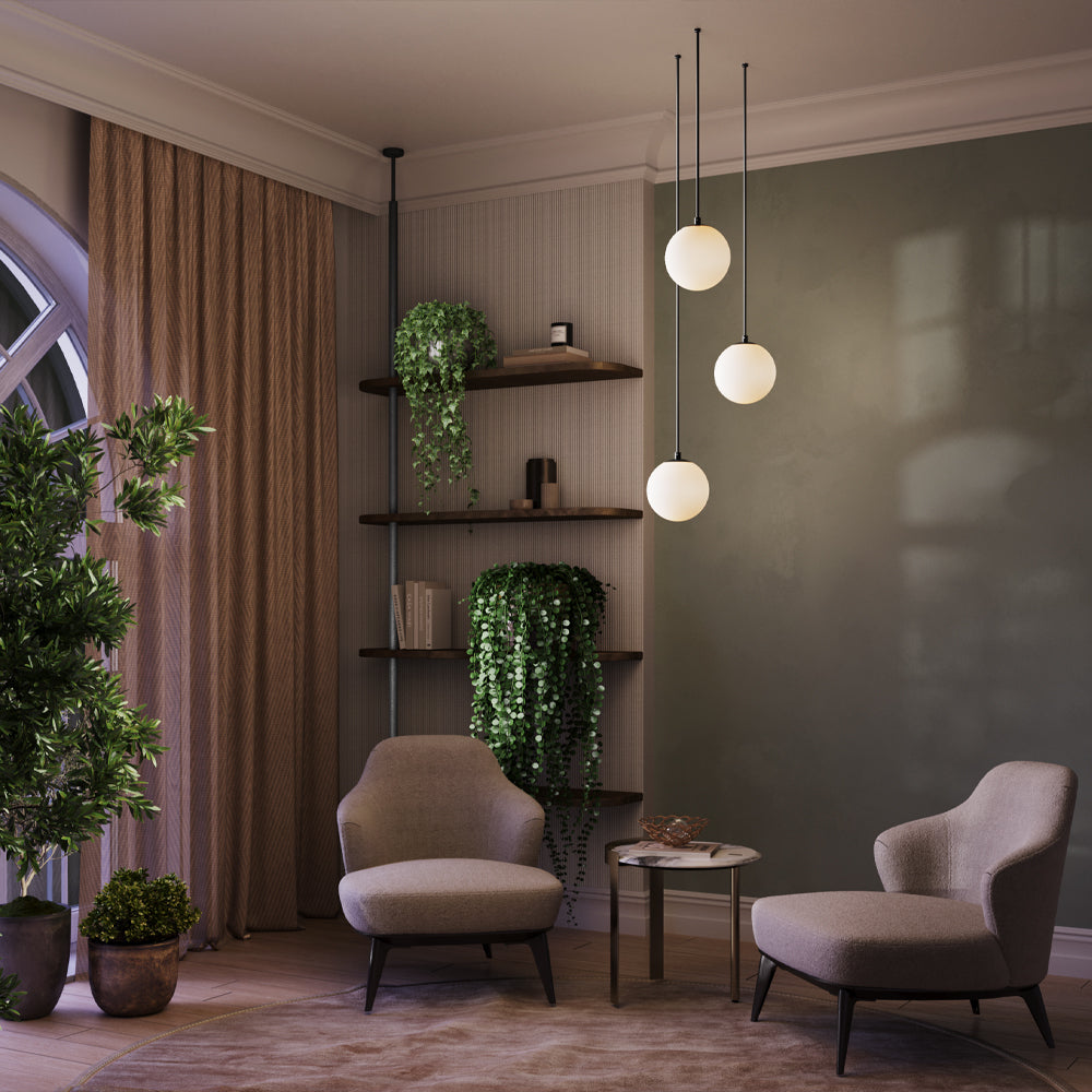 Luna Suspension luminaire blanc