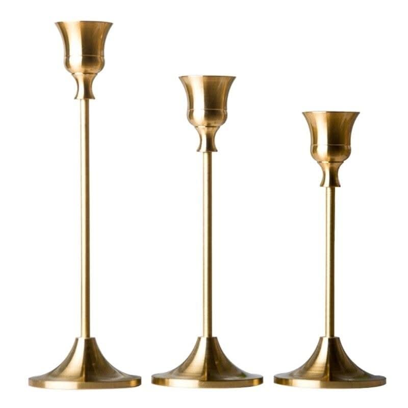 Kerzenständer 3-teilig | Goldenes Licht