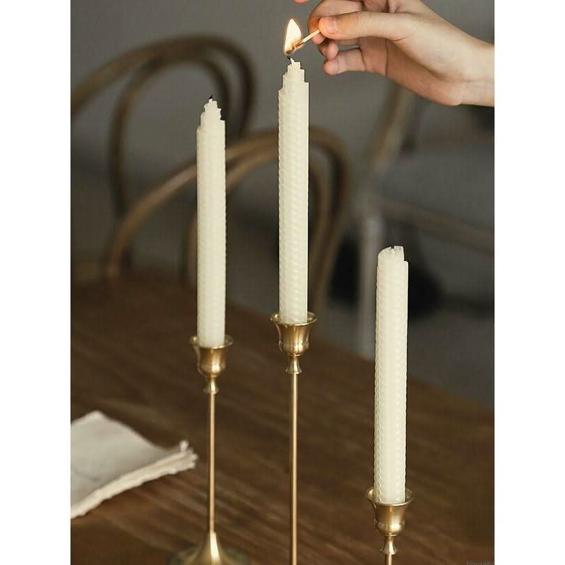 Bougeoir 3 Pièces | Lumière d'Or - Designix Bougeoirs Bronze