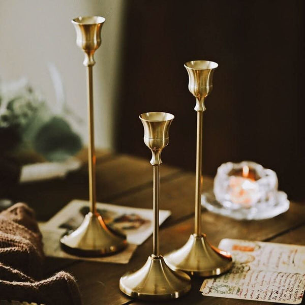Kerzenständer 3-teilig | Goldenes Licht