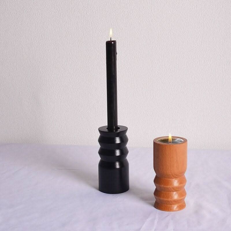Kerzenständer Holz | Stimmungsvoller Funke