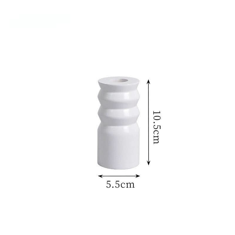 Bougeoir Bois | Étincelle d'Ambiance - Designix Bougeoirs 20 x 4.5 cm | Blanc