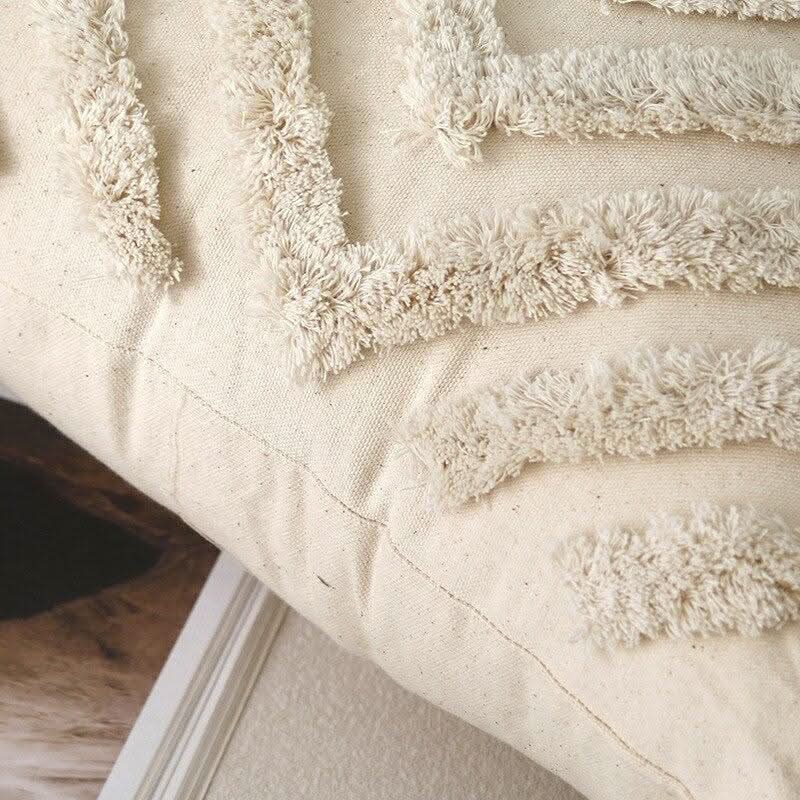 Coussin pompon Boho | Velours Étoilé - Designix Coussin Points