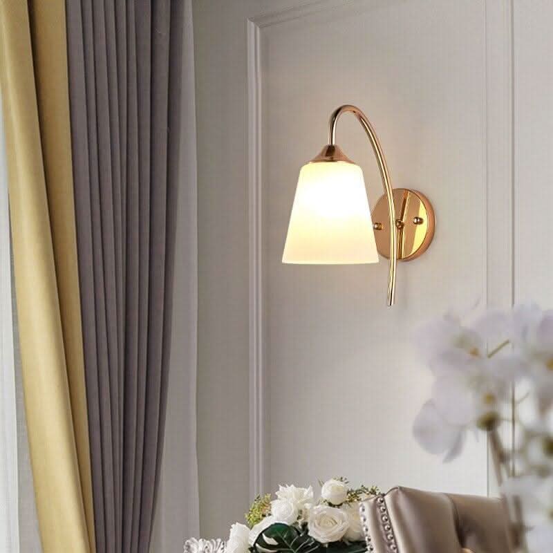 Wandleuchte Nachttisch Glas | Faro