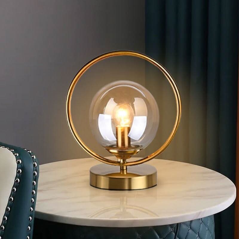 Goldene Nachttischlampe | Kreatives Leuchten