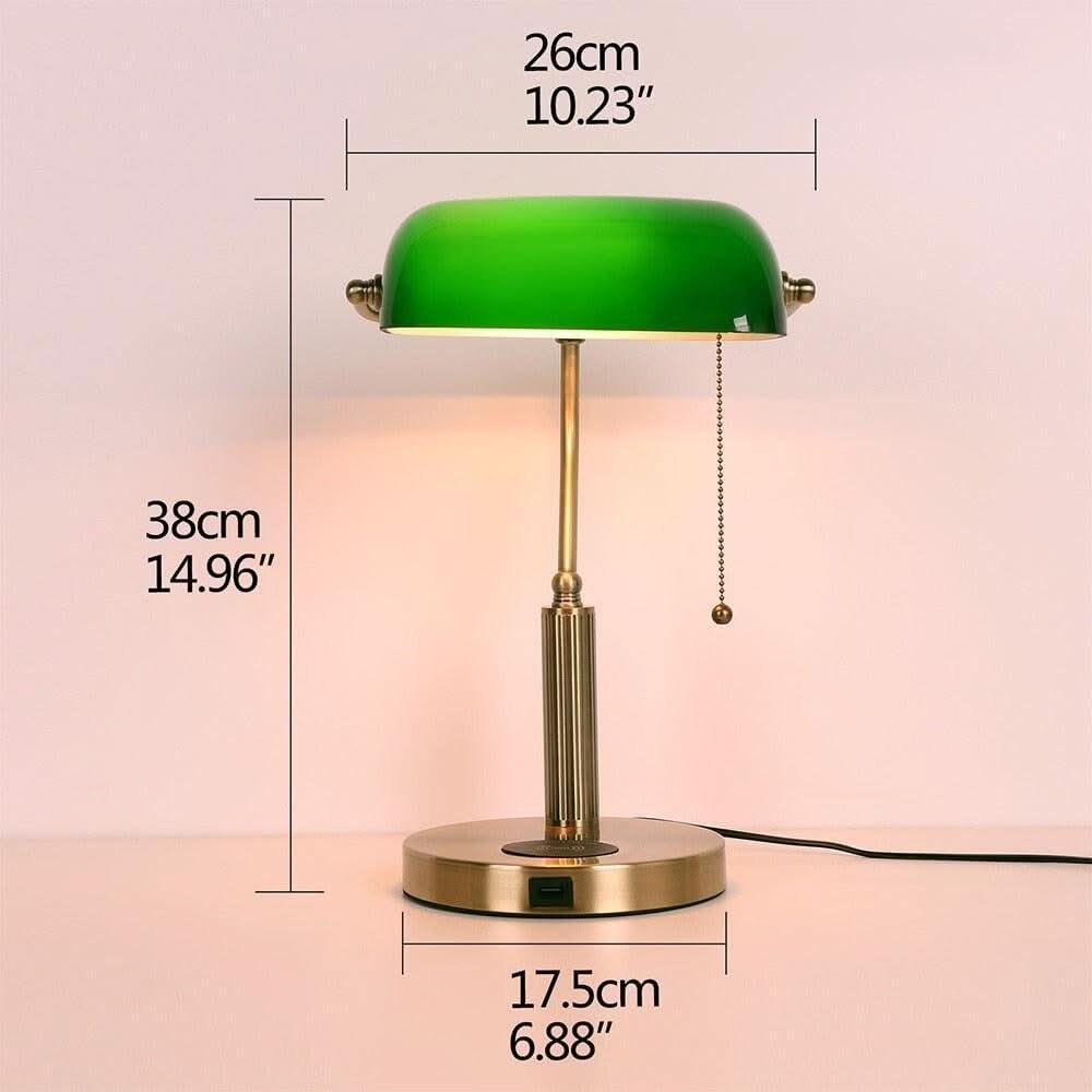 Schéma coté de la lampe : 26 cm de large, 38 cm de haut, base 17,5 cm