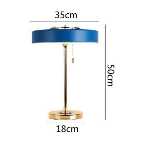 Schéma de dimensions indiquant 35 cm de large, 50 cm de haut, base 18 cm