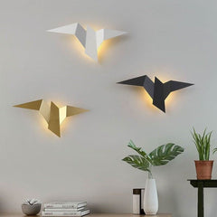 Moderne Wandleuchte Vogel aus Metall | Lind