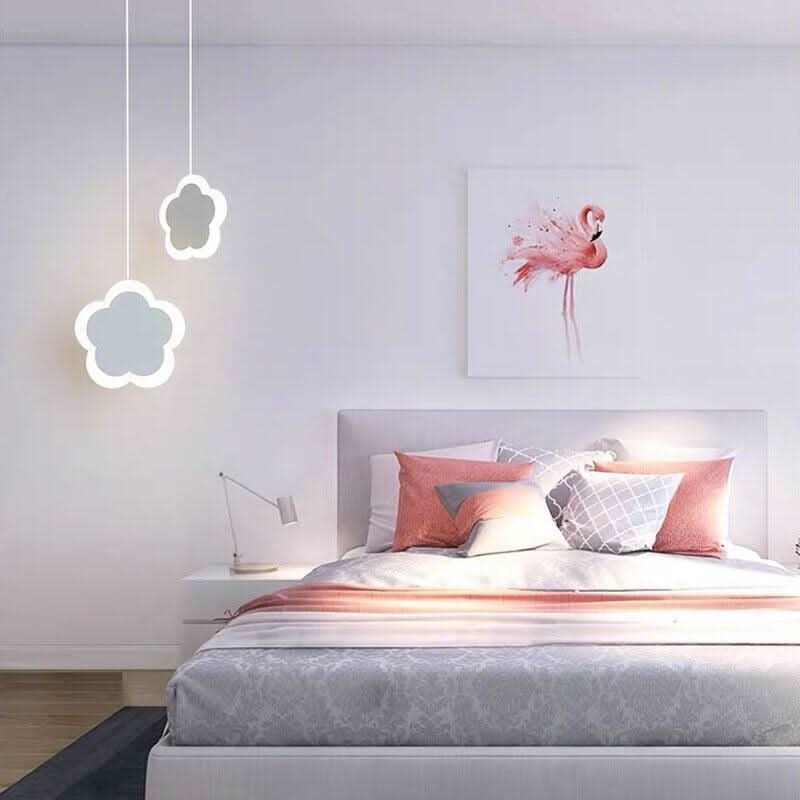 LED Pendant Lights for Children Bedroom Bedside Girl kids Room Home Decor Lighting Romantic Heart Pink Butterfly Hanging Lamp | Designix - 0 - https://designix.fr/