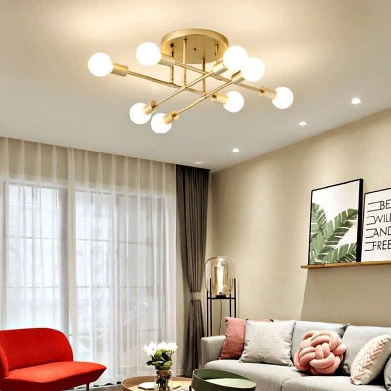 Nordic living room bedroom ceiling lights wrought iron home modern minimalist restaurant industrial wind ceiling lamp | Designix - 0 - https://designix.fr/