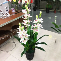 Künstliche tropische Pflanze | Cymbidium
