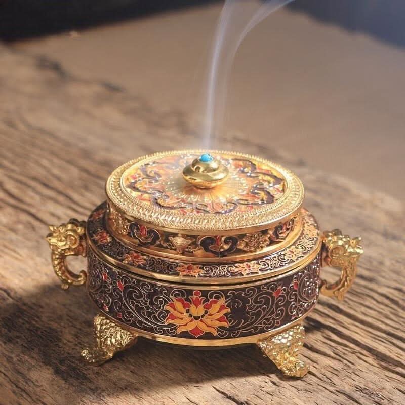 Tibetischer Räucherstäbchenhalter | Subtiles Aroma