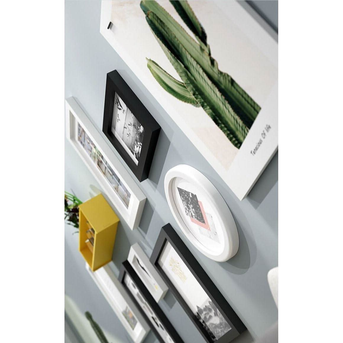Posters Muraux | Horizon Illusoire - Designix Posters Blanc et Jaune 9 pièces
