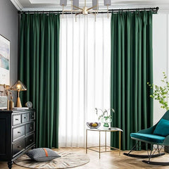 Eleganter wärmeisolierender Vorhang Grün | Mise