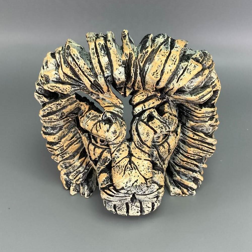 Skulptur Löwenkopf | Königliches Brüllen