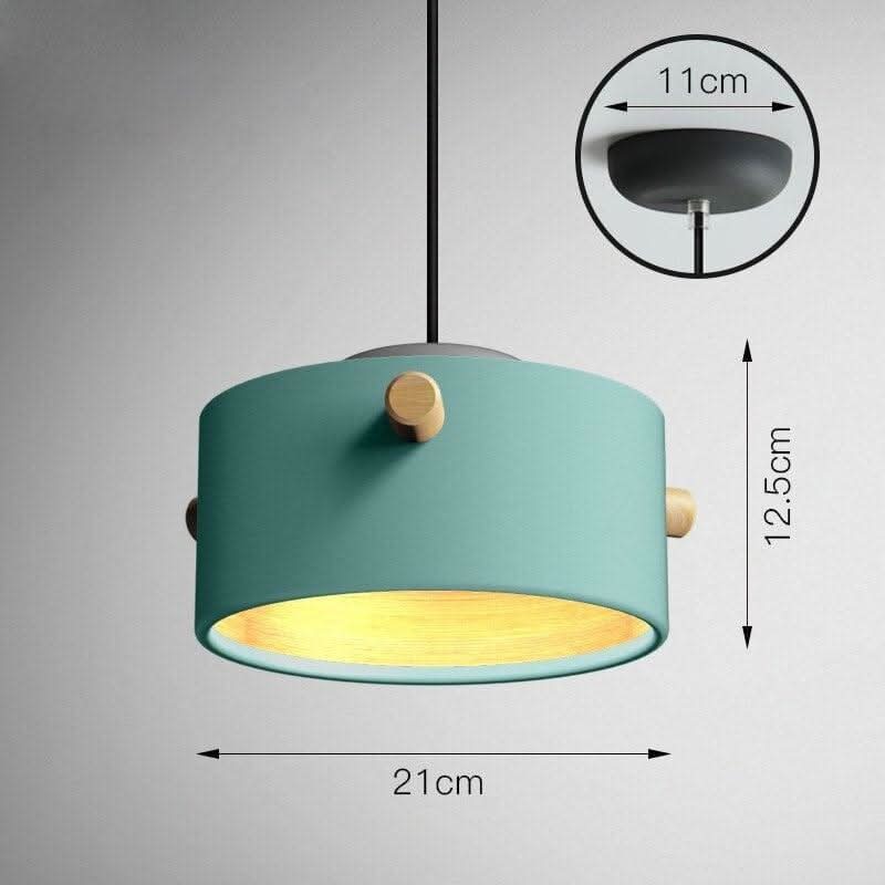 Schéma de dimensions du modèle bleu canard : diamètre 21 cm, hauteur 12,5 cm