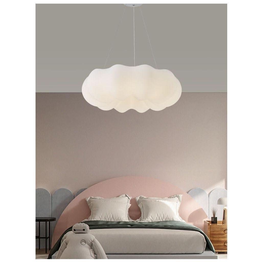 Suspension Nuage Lumière Variable | Wave - Designix Suspension luminaire 30cm | Suspendu Blanc Chaud