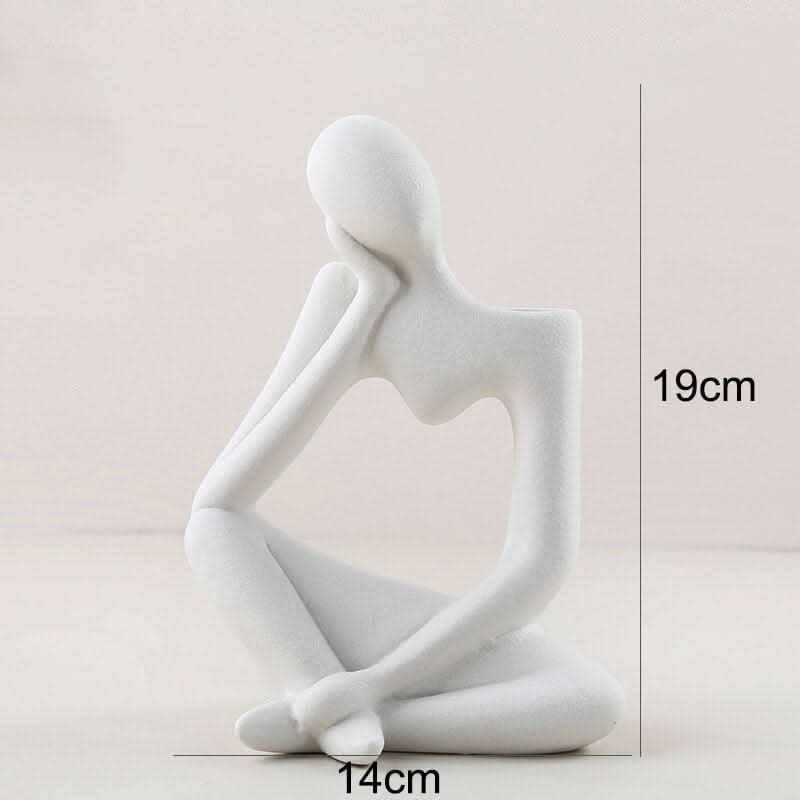 Vase en Céramique | Silhouette Dynamique - Designix Vase Blanc